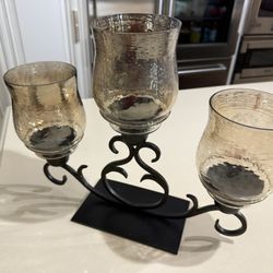 Handcrafted Iron Candelabra