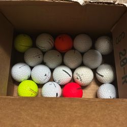 Box Of 18 Clean Golf Balls 