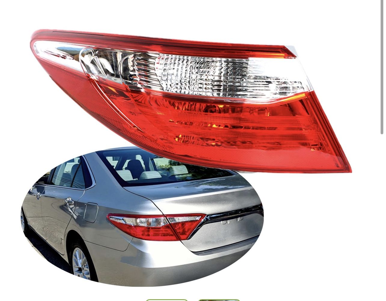 Toyota Camry Driver Side Taillight 2015-2017