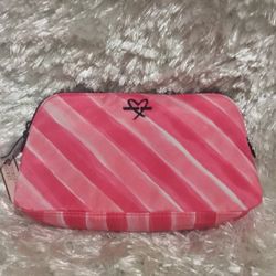 Pink and white Victors Secret Makeup Bag