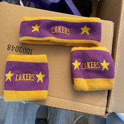Lakers Head And Wristband