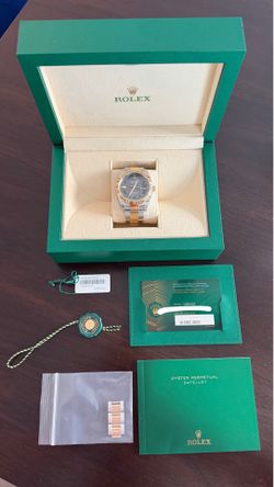 Rolex datejust two toned yellow gold Wimbledon dial