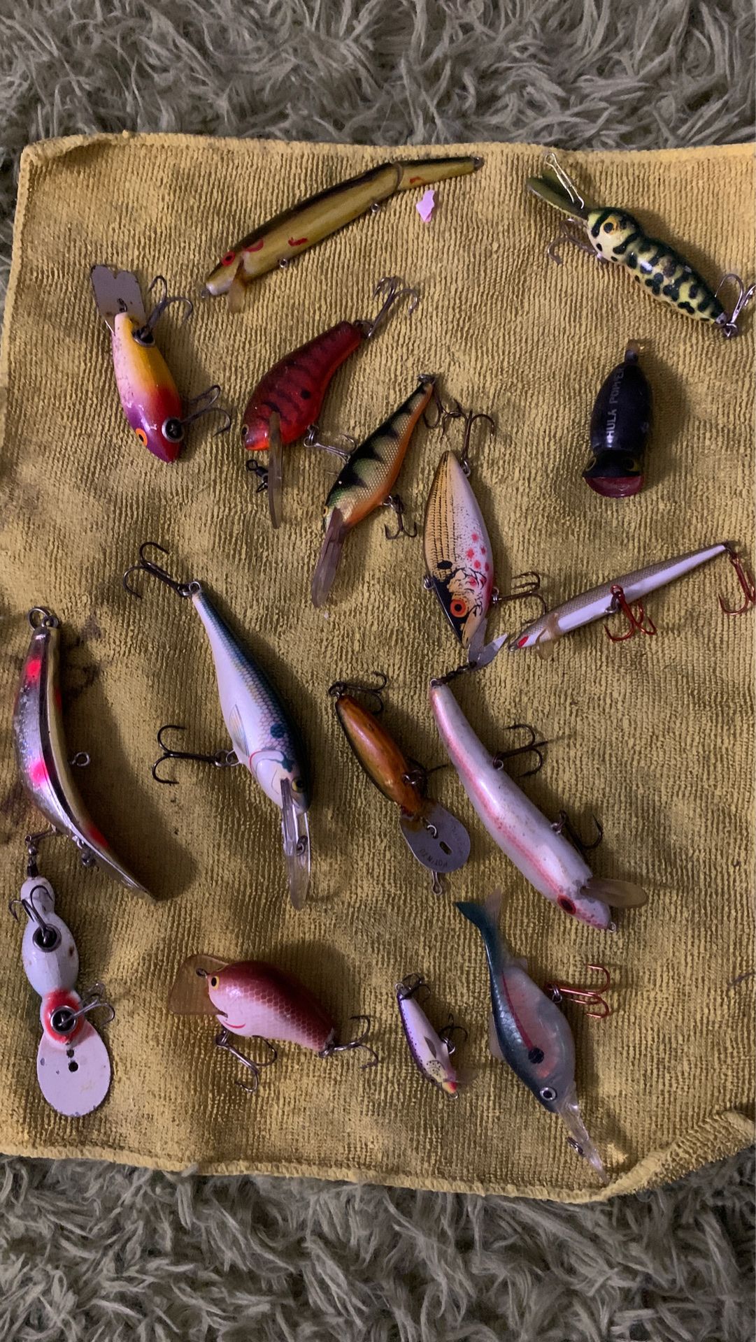 Antique fishing lures rapala and other