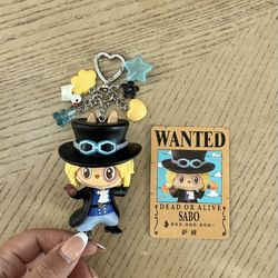 The Monsters x One Piece Series Handmade Keychain - Sabo