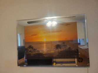 MOVING SALE Beautiful Sunset Ocean Mirror With Sound