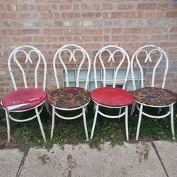 Thonet Bentwood metal parlor chairs