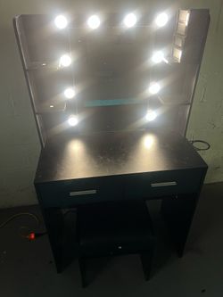 Vanity for Sale – $125 Firm Comes with stool Purchased in December Pick up only