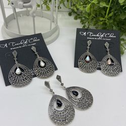 Silver 925 Marcasite Earrings 