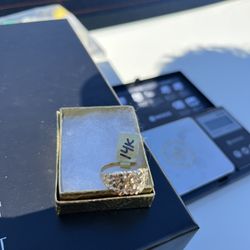 14k gold nugget ring