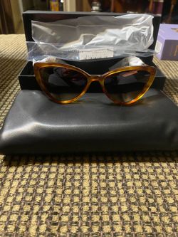 Tortoise Shell Cat-Eye Sunglasses by Carolina Lemke