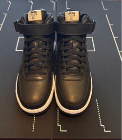 Nike Stussy x Air Force 1 Mid Black Snakeskin Size 9