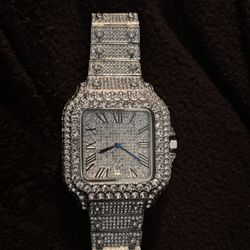 Iced Out Cartier Watch