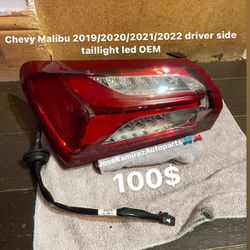 2021 Chevy Malibu Driver Side Taillight Car Part