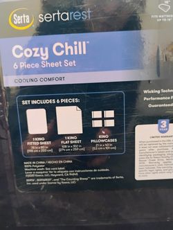New Serta King Sheet Set