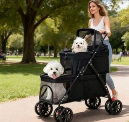 BUALR Double Pet Stroller