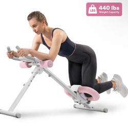 Merach Adjustable Ab Trainer Machine with LCD Monitor, Foldable Ab Exercise Machine for abs, Arm, Leg, Buttocks Shaper, Core & Ab Trainer at Home Gym 