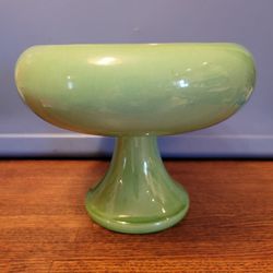Green Ceramic Hager Pedestal Pot