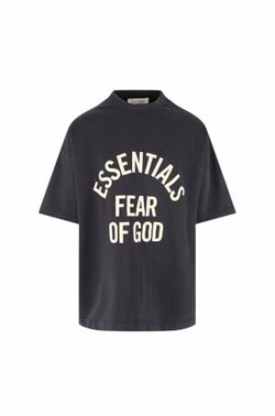 Fear of God Essentials T-Shirt, “Campus 90s”, XL, Faded Black, Oversized Fit