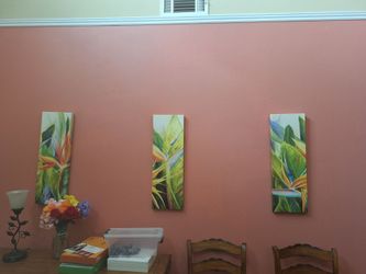 Tropical wall trio