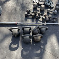 Weights & Olympic Lift Bar 