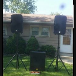 Alto Speakers 2 Tops 15 1 Sub 18 