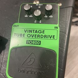  Behringer Vintage Tube Overdrive Pedal 