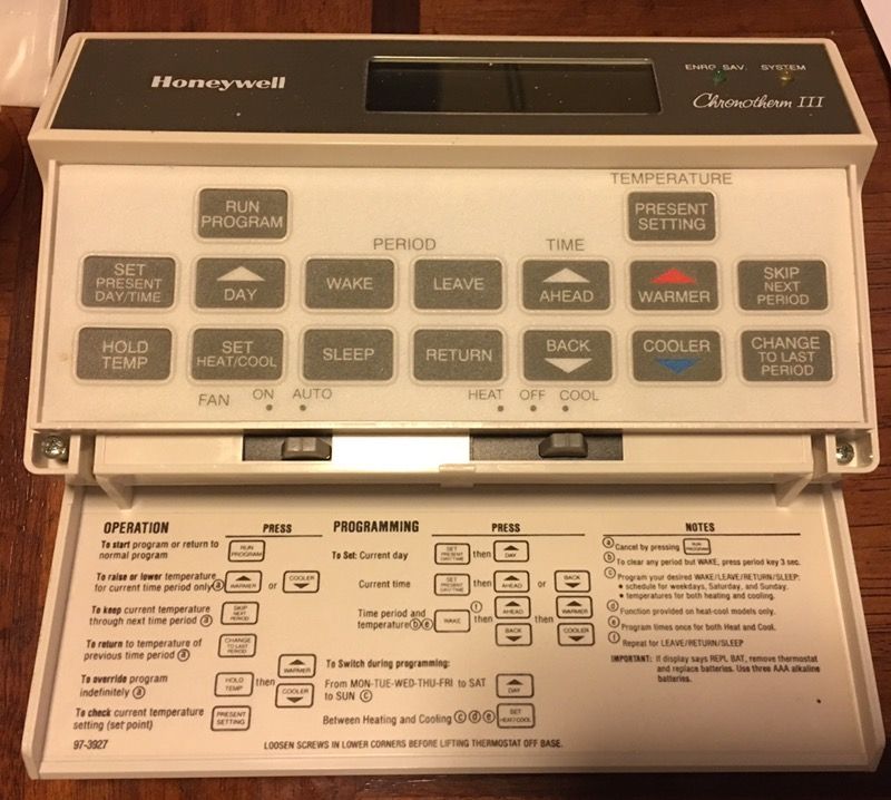 Honeywell Chronotherm III T8601C1047