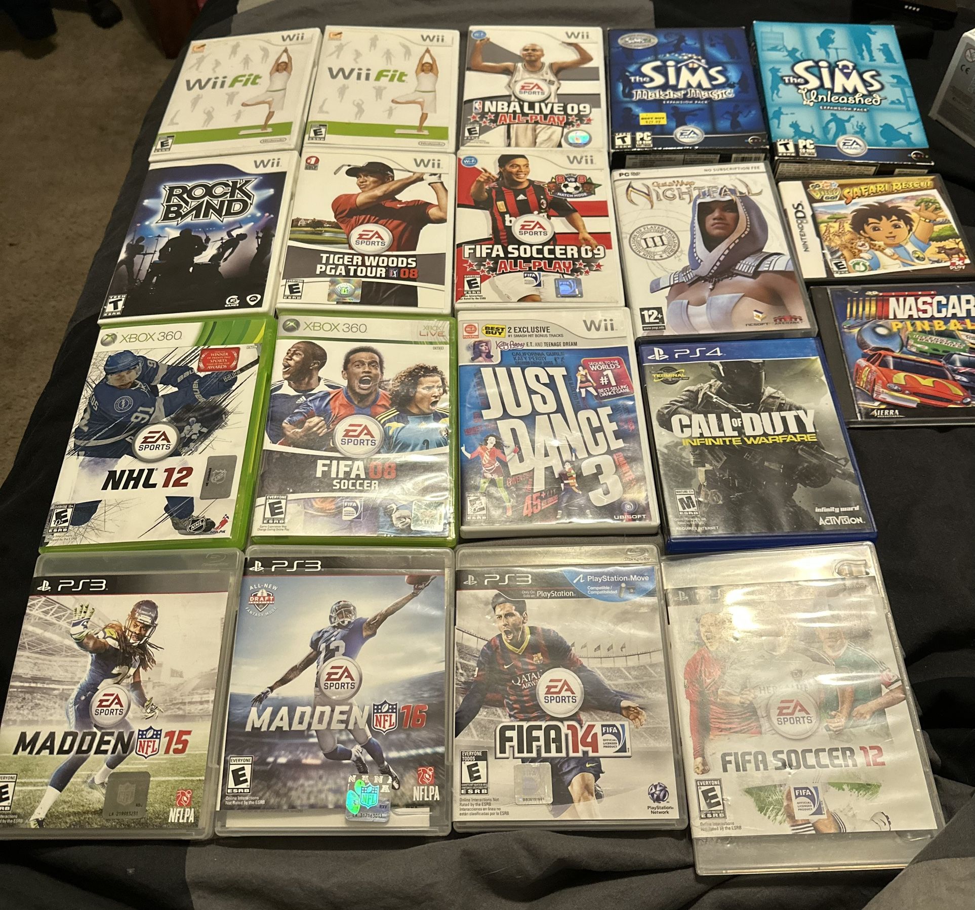 Games For The Wii,PS3,PS4,Xbox 360, PC