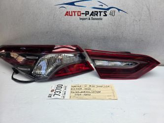 smoked dark 2018 - 2023 TOYOTA CAMRY LEFT HALOGEN LED TAIL LIGHT INNER OEM AY67425