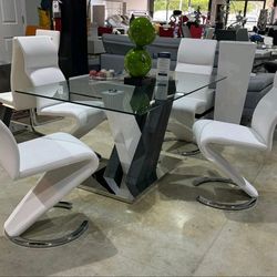 Modern Dining Set Dining Table set 4 z chairs style design new