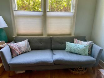 FREE - Couch, gray, mid century modern