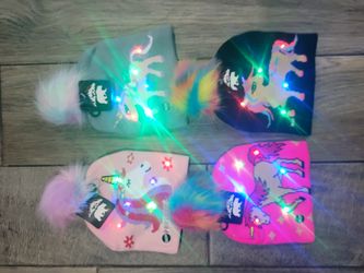 Kids Christmas LED Beanies 