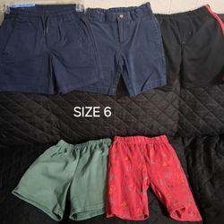 SIZE 6 BOY CLOTHES SHORTS (ROPA PARA NIÑO TALLA 6 AÑOS)
