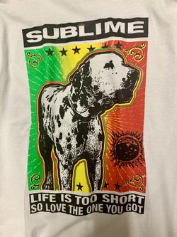 Sublime Band T Shirt With Dog Design 