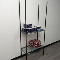 Shelving Unit With 2 Shelves 36x18x74 Inches
