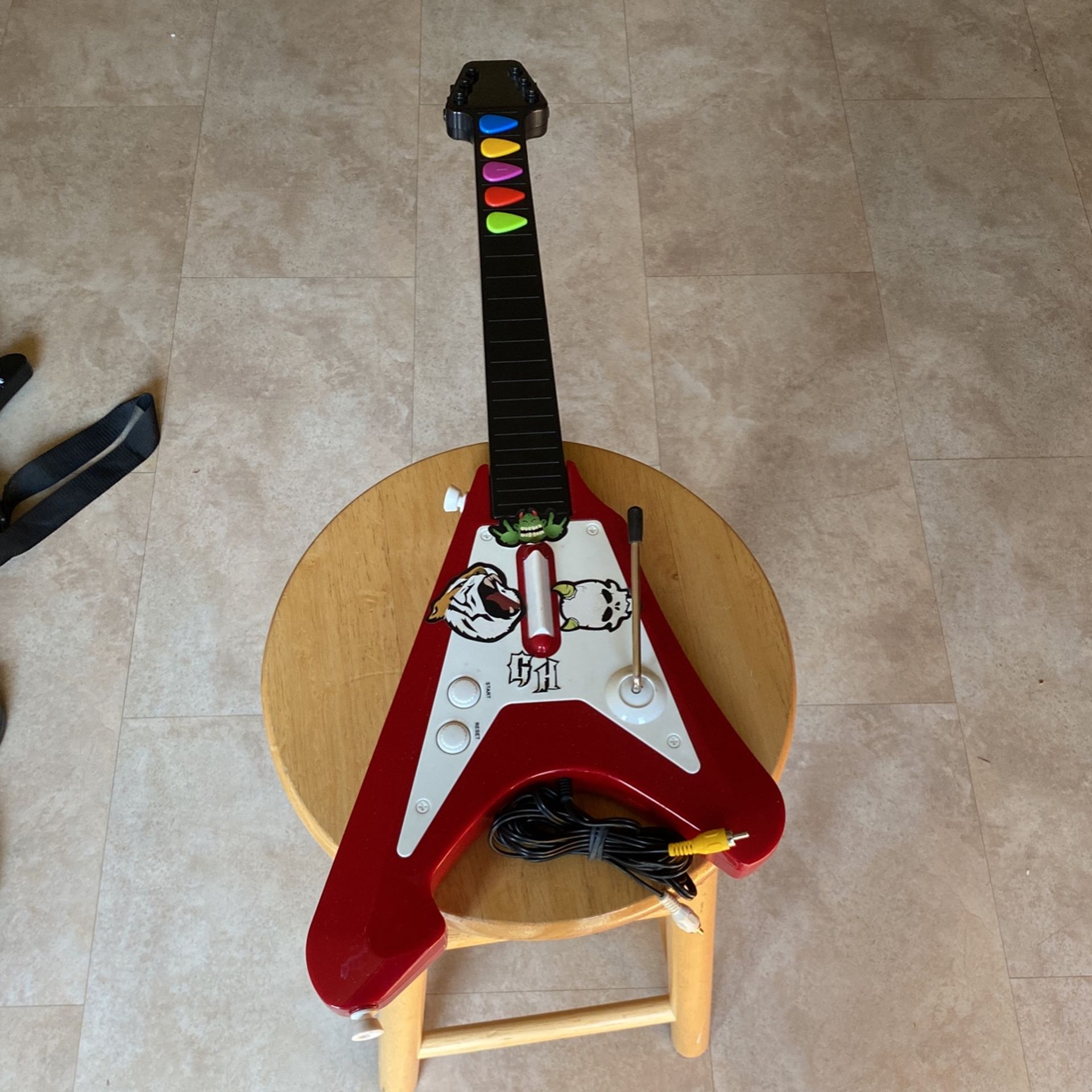 Senario GUITAR SUPERSTAR Active Arcade PLUG AND PLAY Flying V Guitar Hero Style