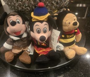 Vintage Disney Store Plushies. 3pcs. Nwt