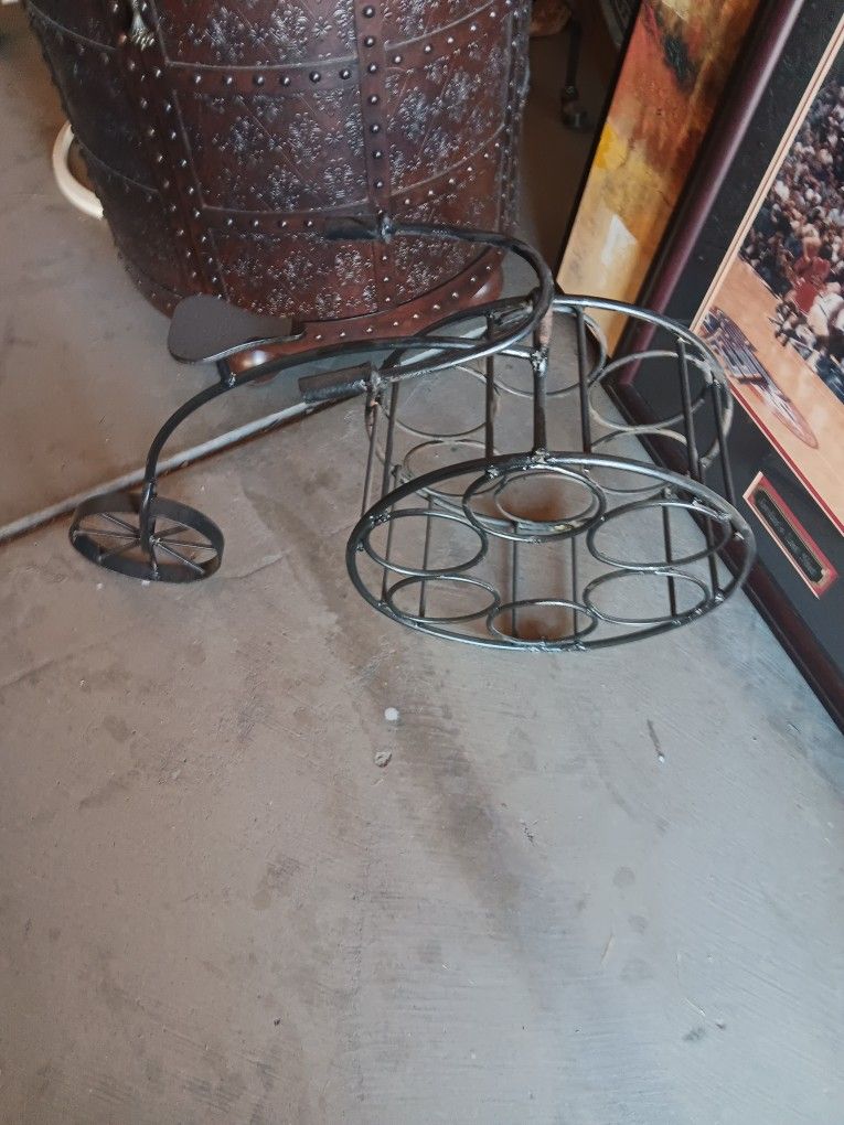Iron Bycicle Rack For Wine