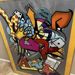 Grafiti Artist  “ Crash   “ Gallery Piece Signed  $150 Now  Only 