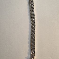 Heavy Men's Silver Bracelet  9"