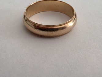 14K YELLOW GOLD MAN BAND