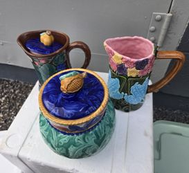 Fitz&Floyd Ceramic Pitchers & Canister