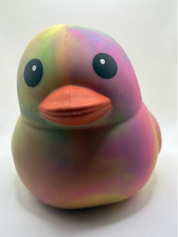 Squeeezy Neon Tie Dye Squishy Duck