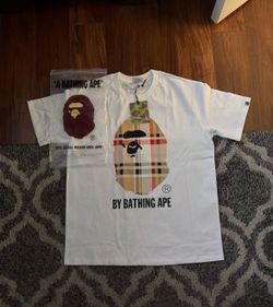 White Burberry bape