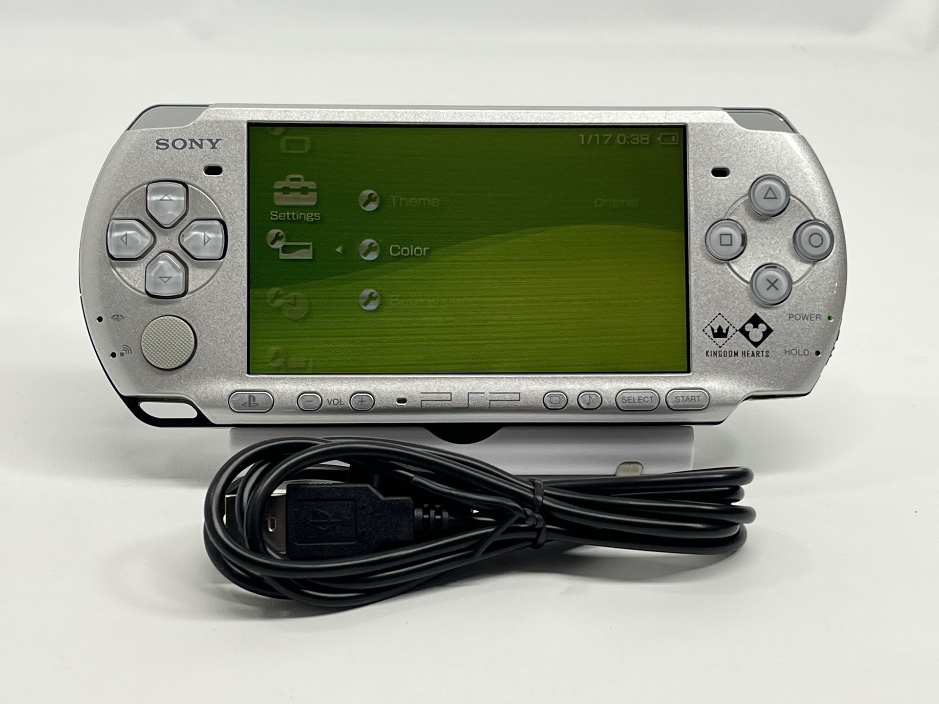 SONY Playstation PSP 3000 Kingdom Hearts Edition Silver Game Console
