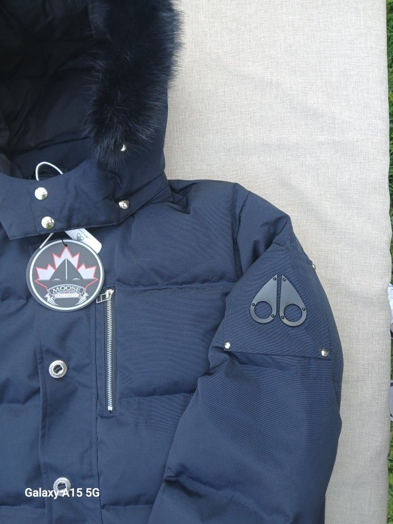 Moose Knuckles 3Q Parka Navy Blue