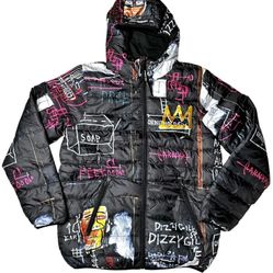 NWT Jean-Michel Basquiat x Members Only Puffer Jacket Men M