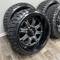 ON SALE NEW 24x12 fuel wheels wrapped in RBP 285/40r24 tires