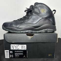 Air Jordan Retro 10 NYC (2015) Black 310805-012 Men's 11