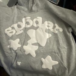 Sp5der Grey Hoodie